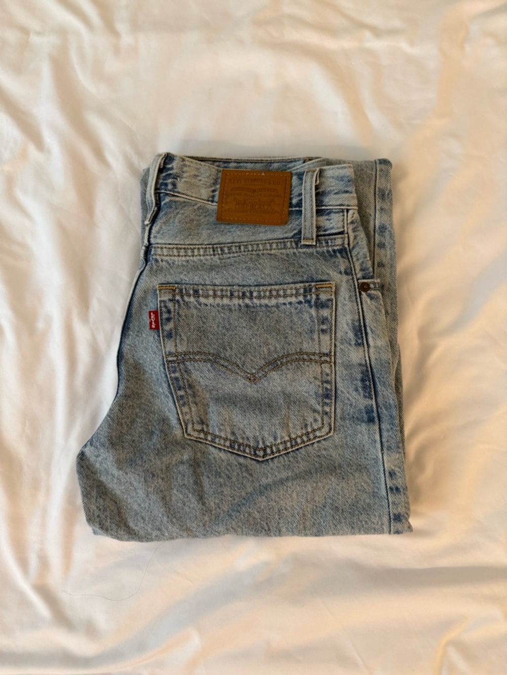 Levi's Baggy Dad Light Blue Jeans in Size 24